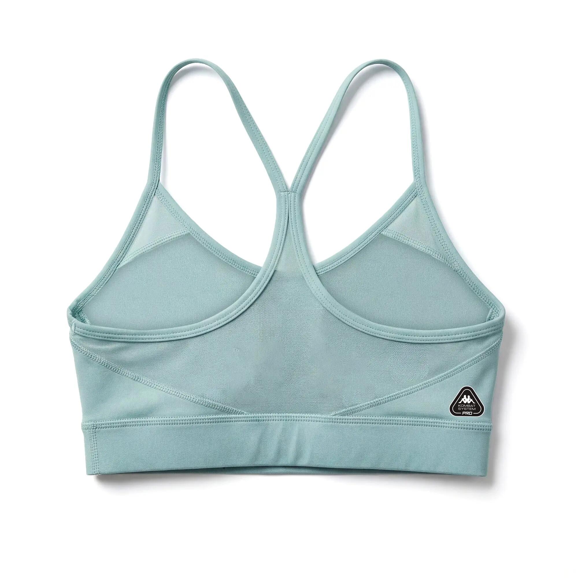 Top sportivo da donna in poliestere blu da training 3/6