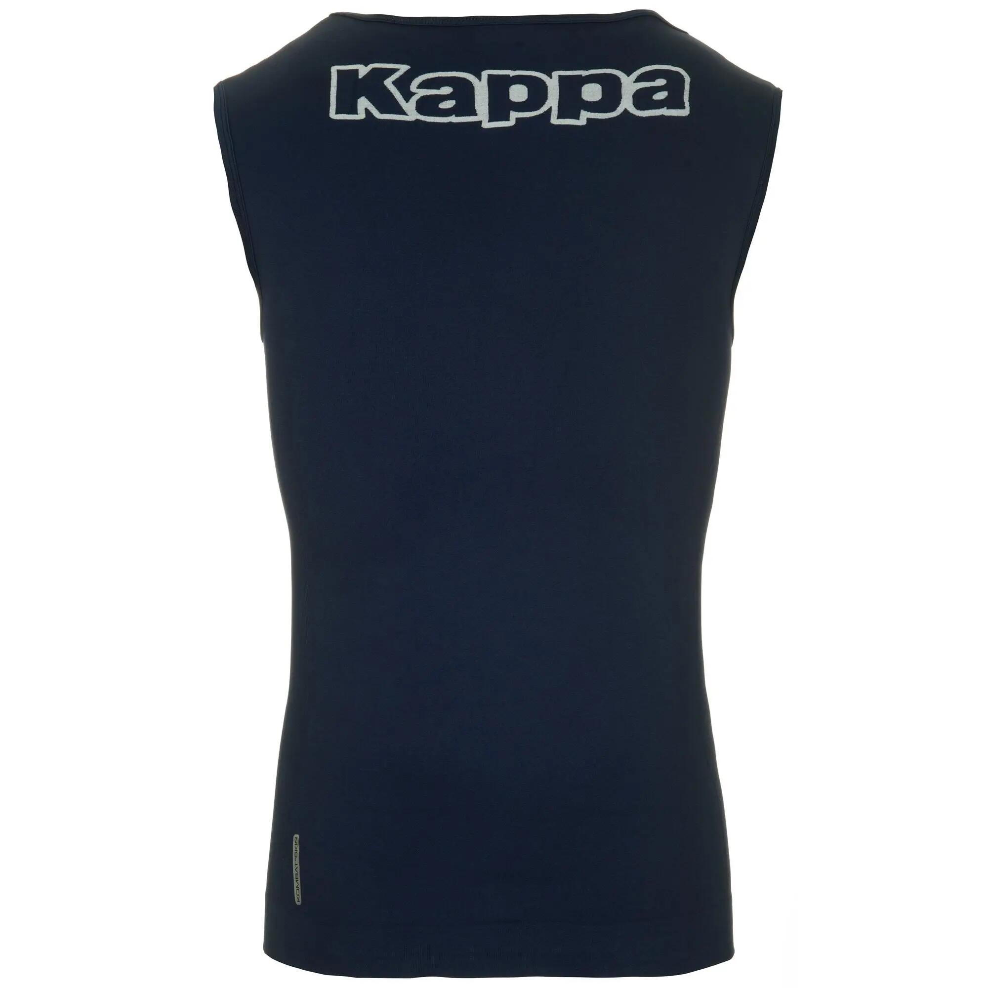 Canottiera da donna in poliammide blu da calcio 2/4