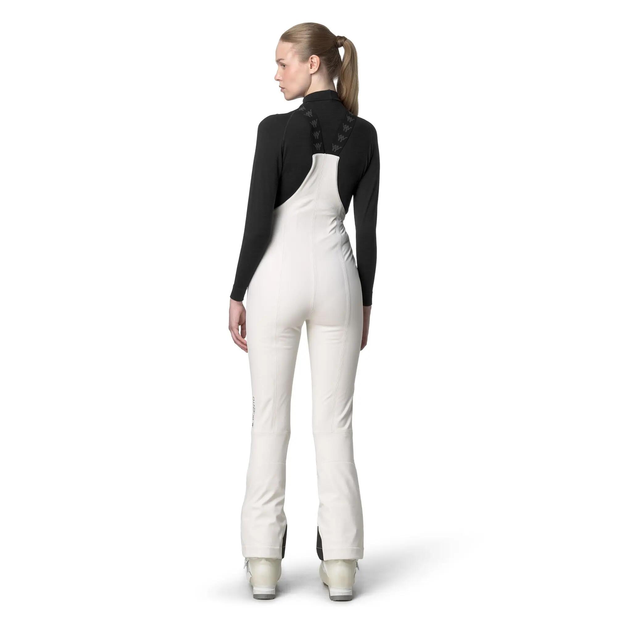 Pantaloni tuta da donna in poliammide bianco da sci 6/6