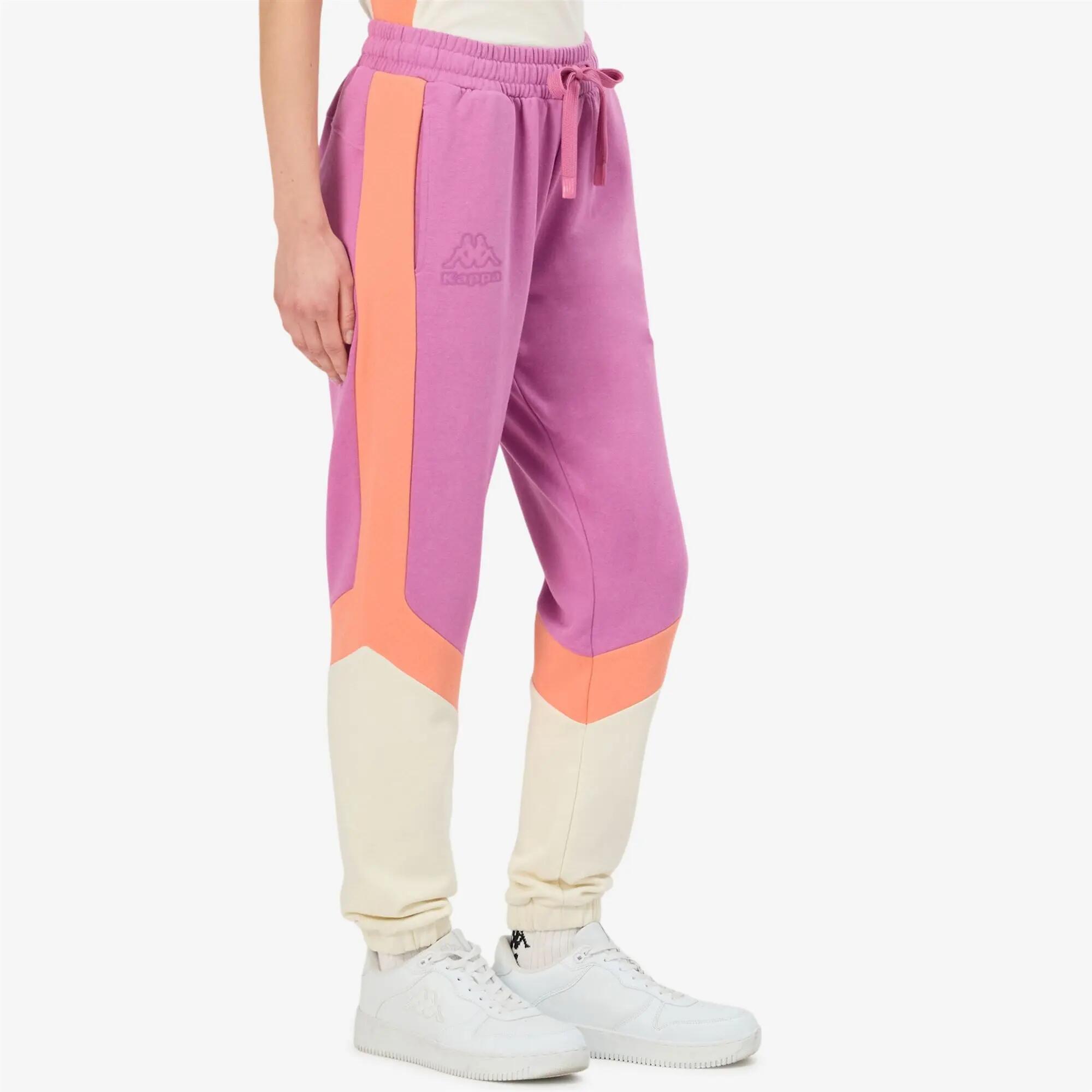Pantaloni tuta da donna in cotone viola da sportivo 6/7