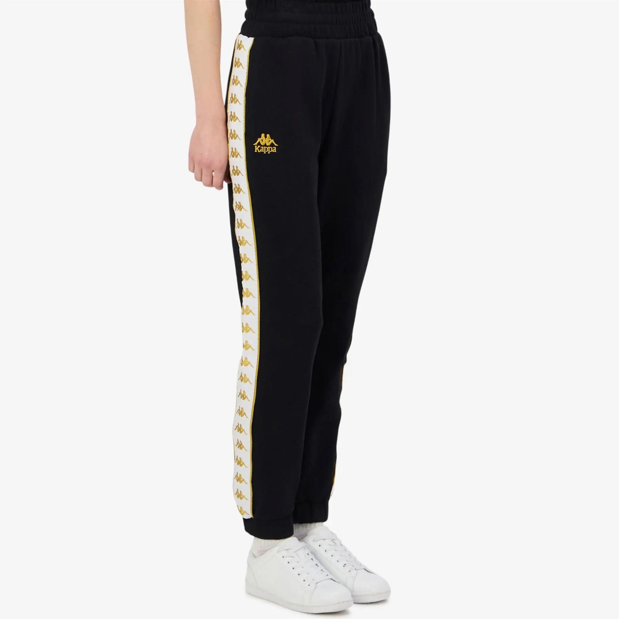 Pantalon de survêtement pour femme noir pour streetwear sportif 6/7