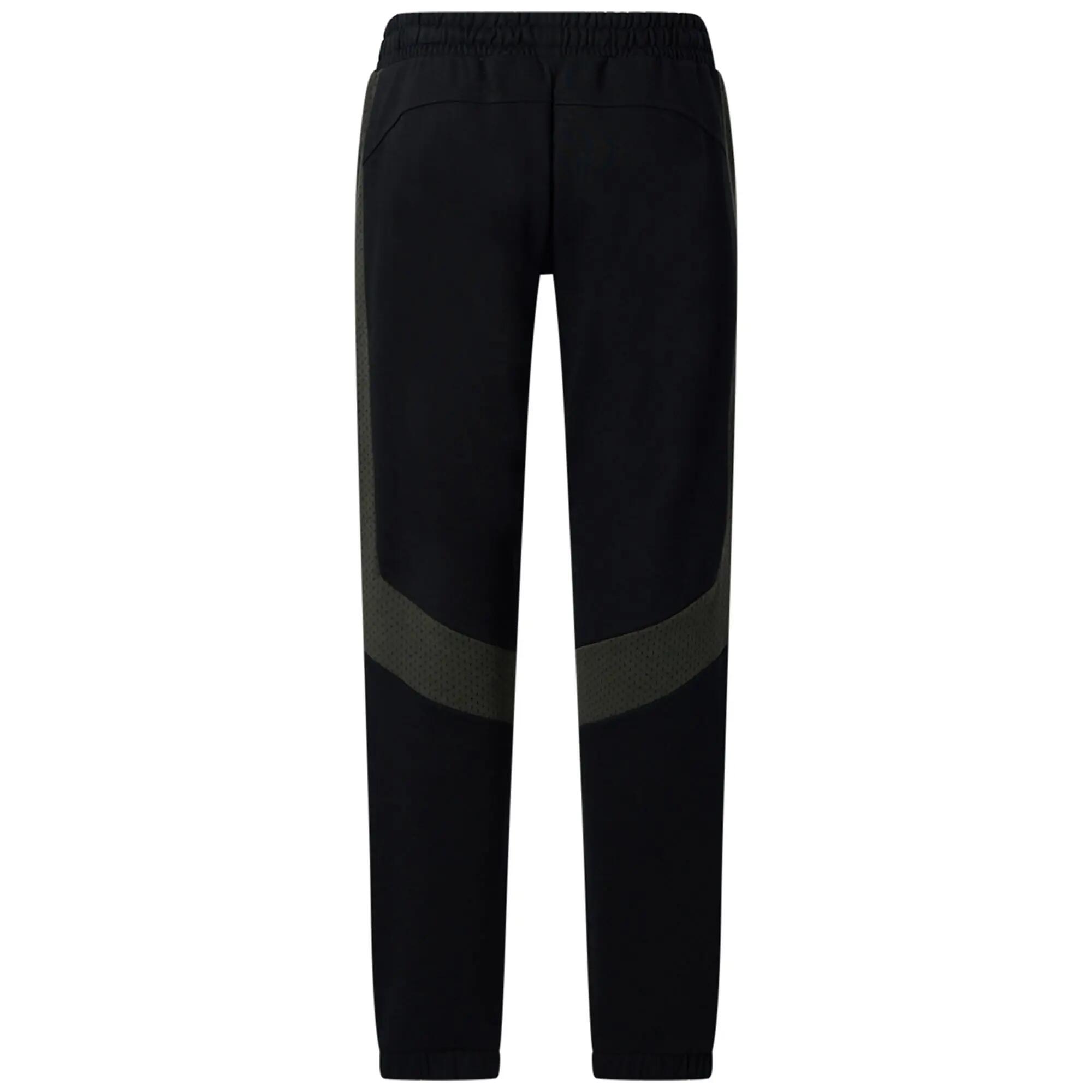 Pantaloni tuta da donna in cotone nero da sportivo 4/7