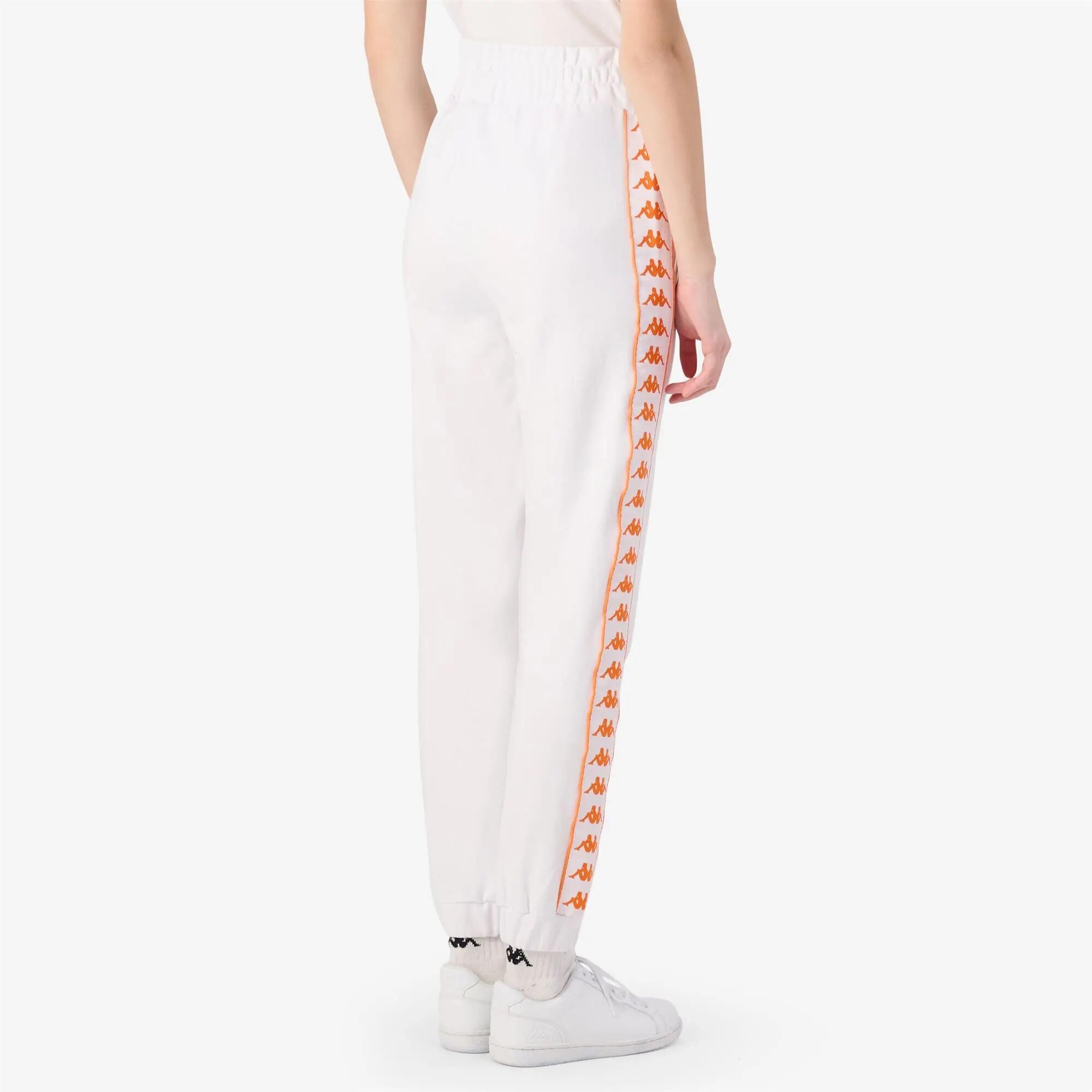 Pantalon de survêtement pour femme blanc pour streetwear sportif 6/7