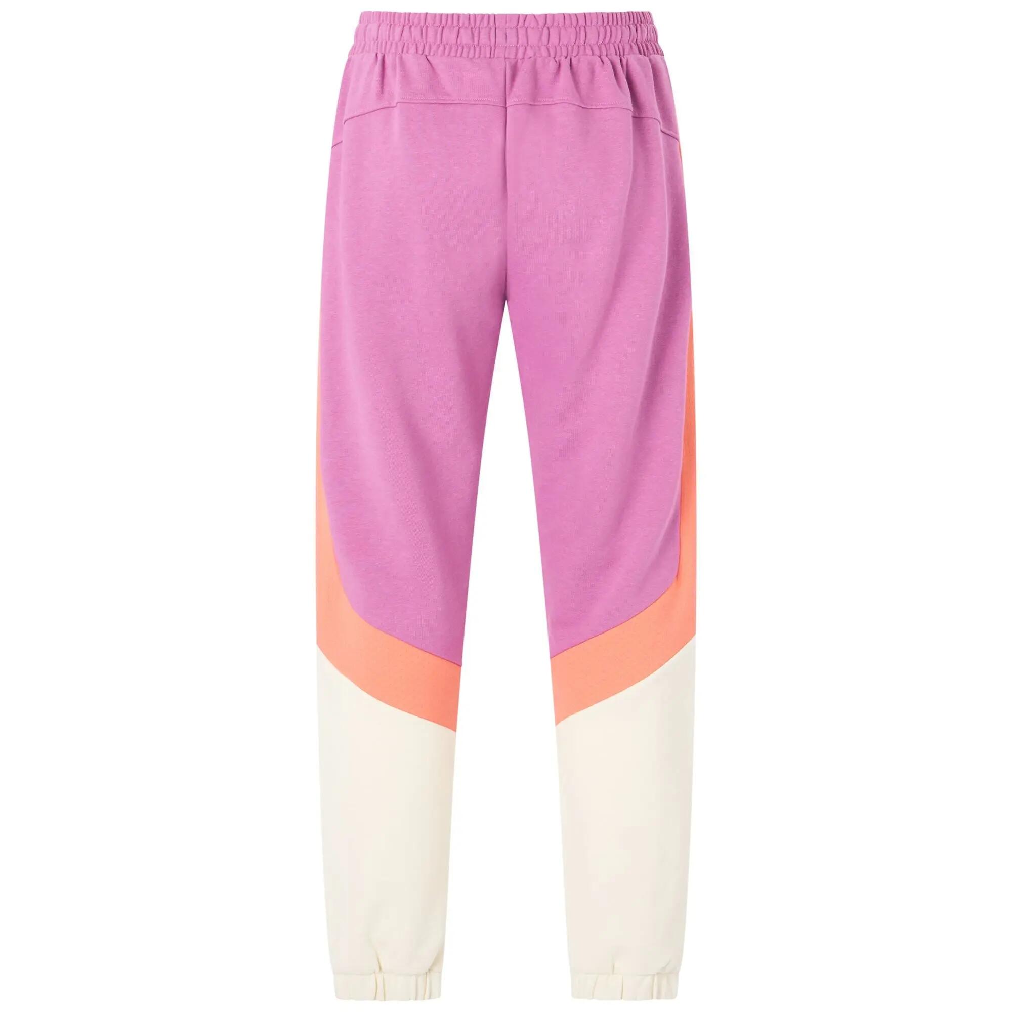 Pantaloni tuta da donna in cotone viola da sportivo 4/7