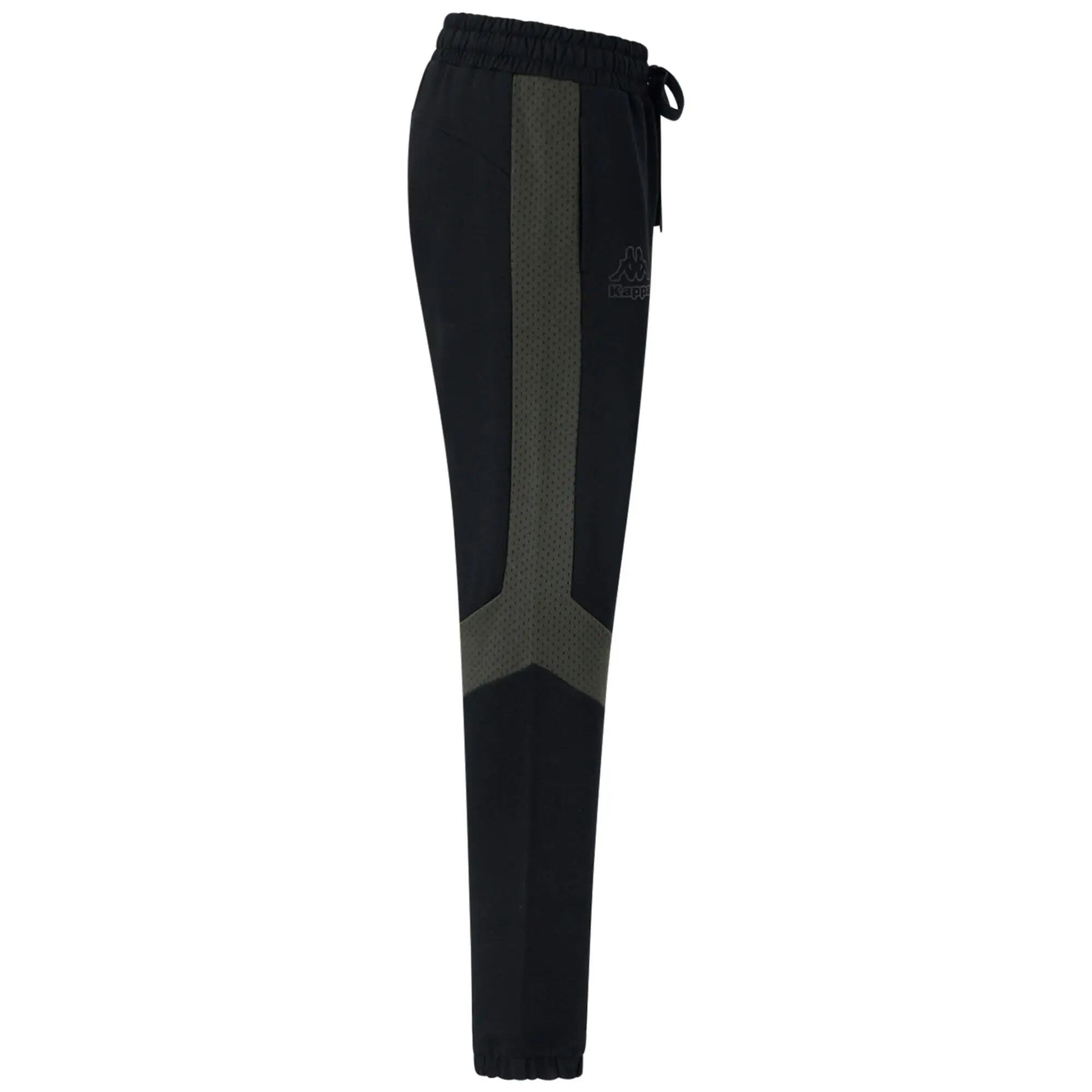Pantaloni tuta da donna in cotone nero da sportivo 3/7