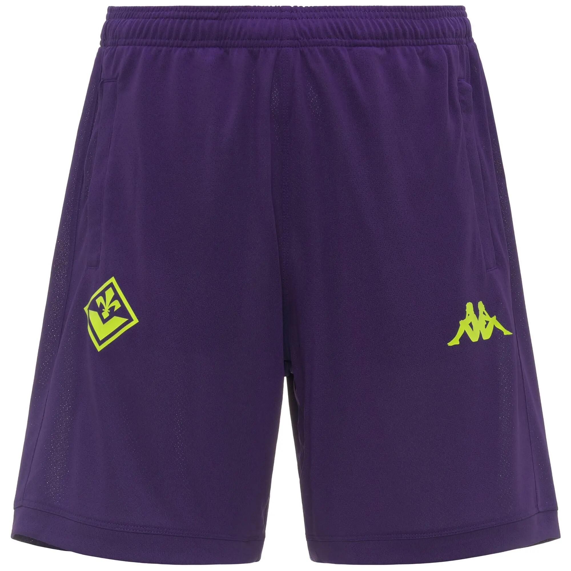 Pantaloncini sportivi ACF Fiorentina da Uomo in Poliestere riciclato Viola 1/3