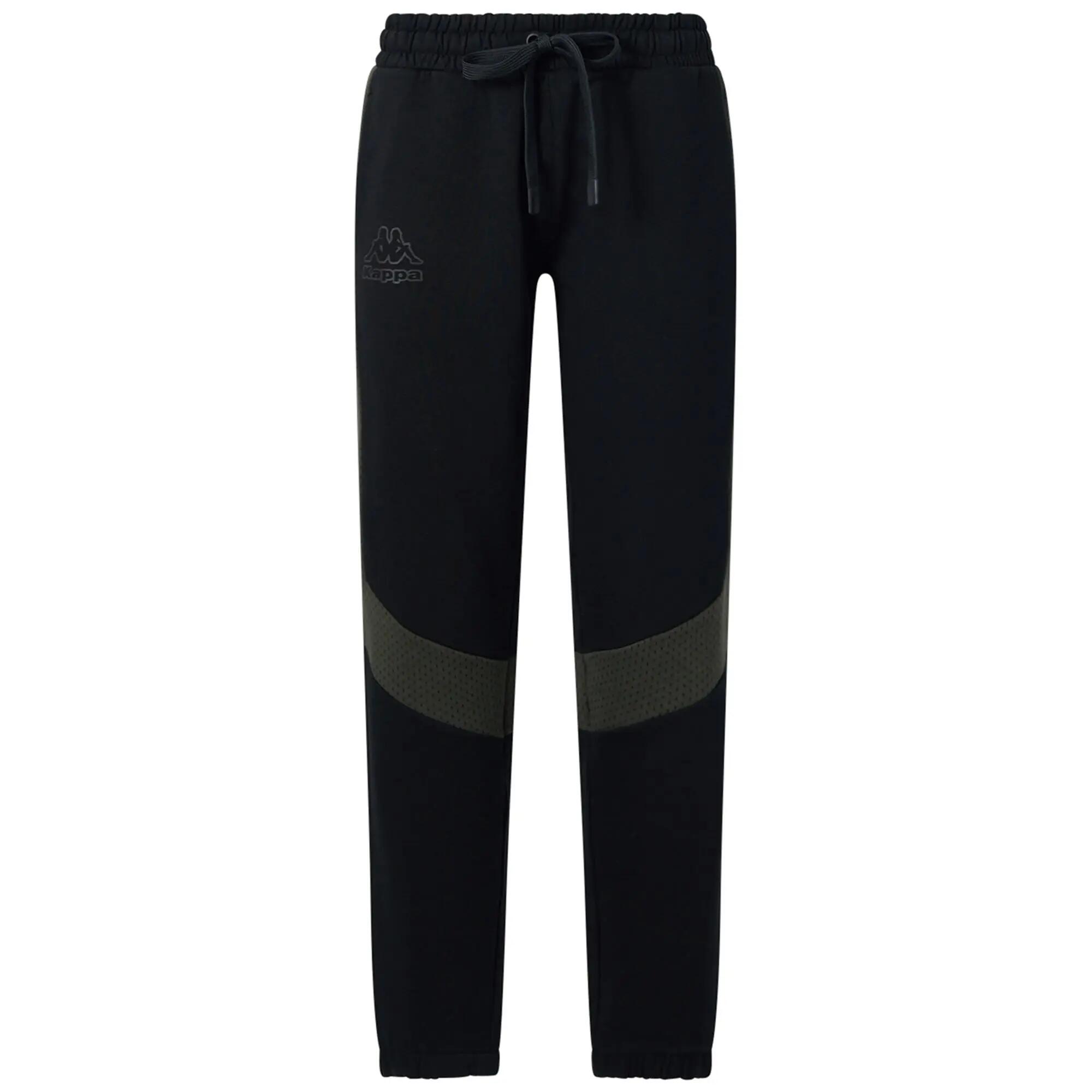 Pantaloni tuta da donna in cotone nero da sportivo 2/7