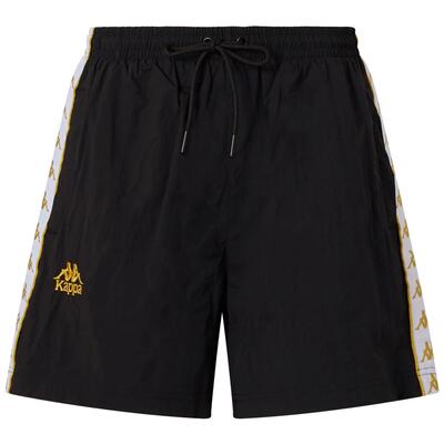 Pantaloncini sportivi da donna in poliammide nero da streetwear sportivo