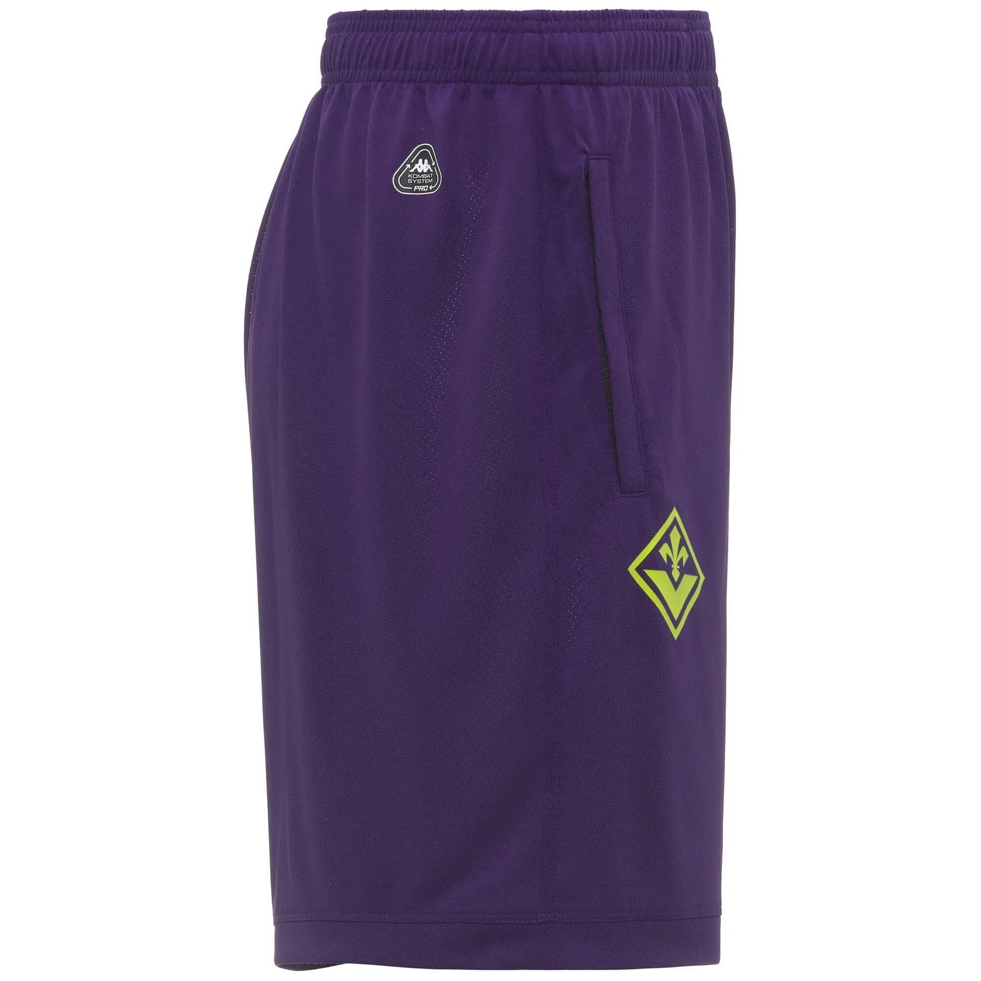 Pantaloncini sportivi ACF Fiorentina da Uomo in Poliestere riciclato Viola 2/3