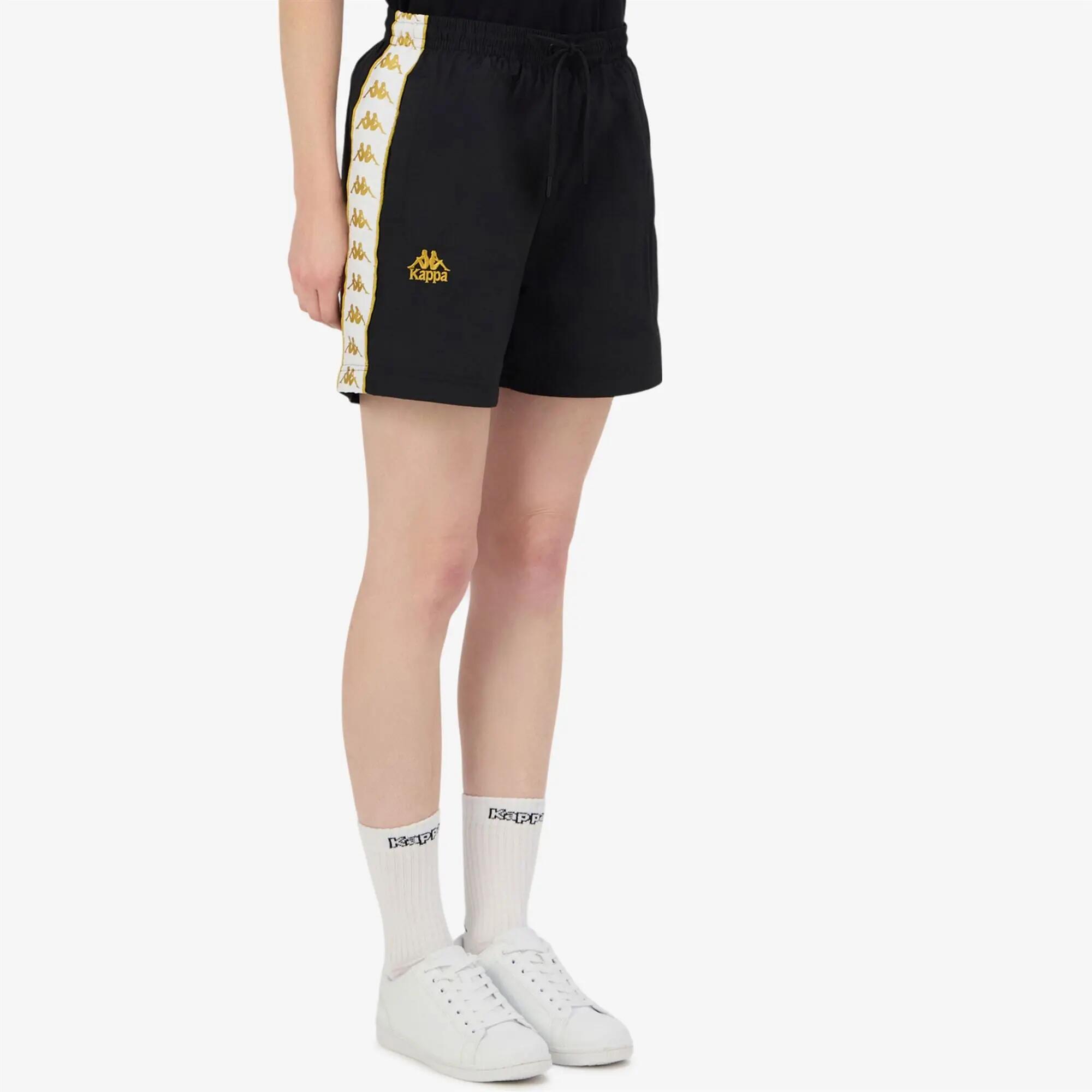 Pantaloncini sportivi da donna in poliammide nero da streetwear sportivo 5/7