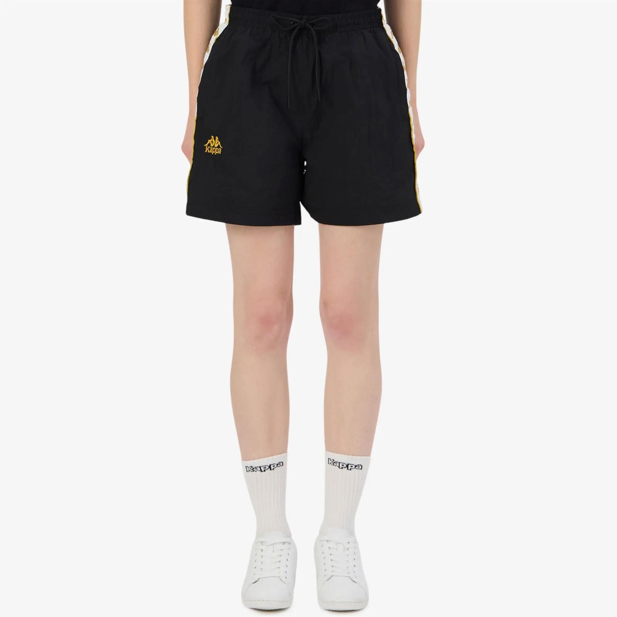 Pantaloncini sportivi da donna in poliammide nero da streetwear sportivo 4/7