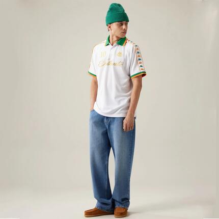 Polo pour homme blanc pour streetwear sportif