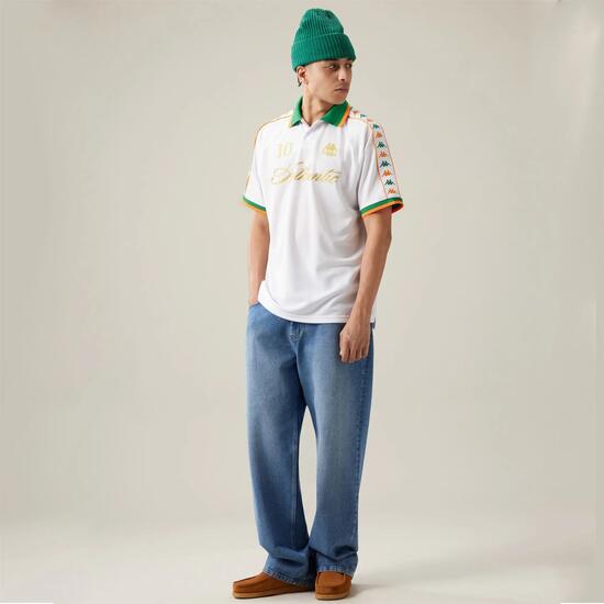 Polo pour homme blanc pour streetwear sportif