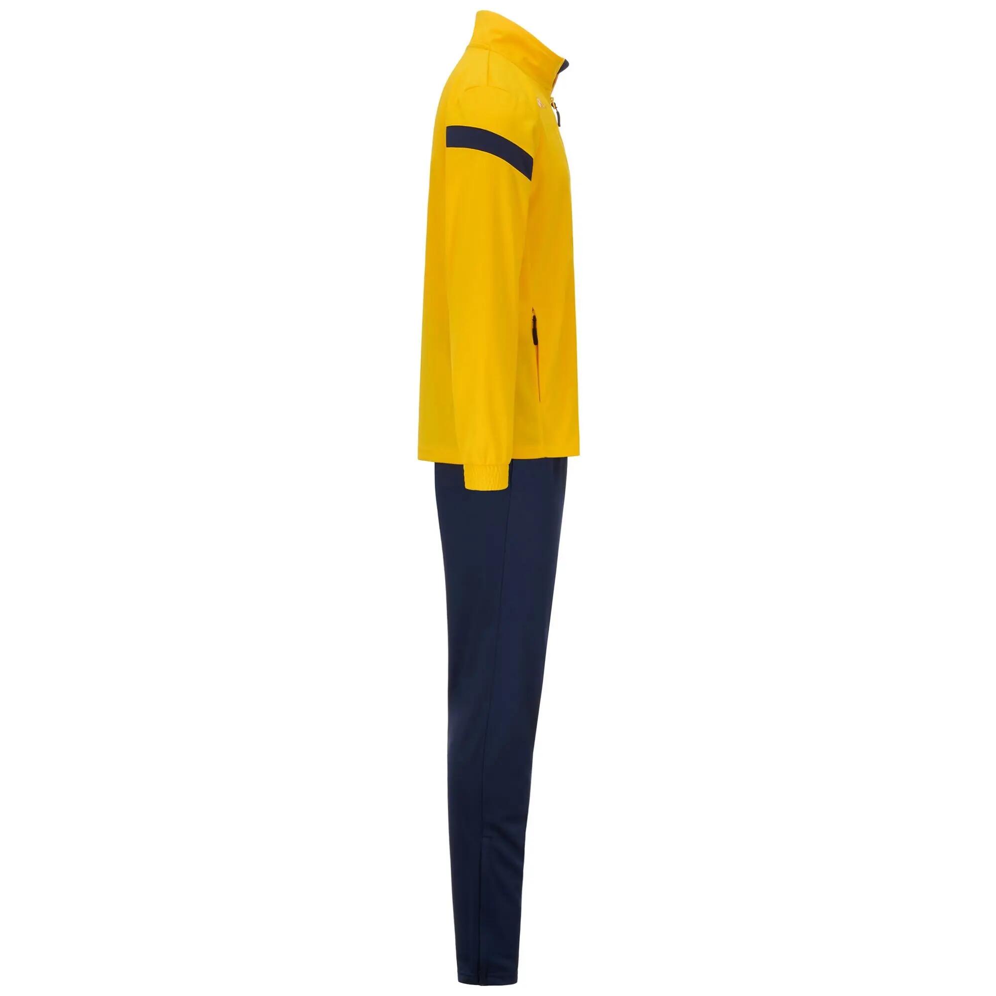 Tuta sportiva da bambino in poliestere giallo da calcio 2/4