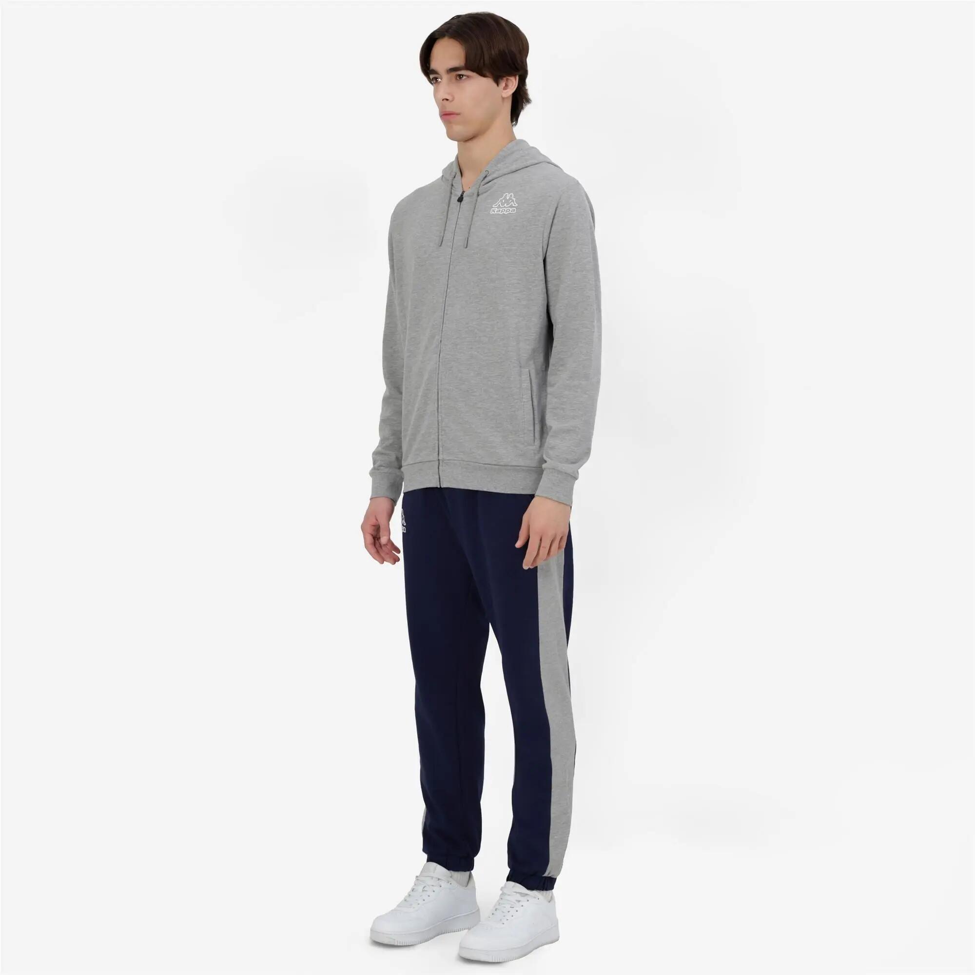 Tuta da uomo in cotone grigio da sportivo 5/7