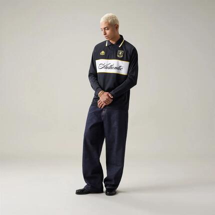 Polo pour homme noir pour streetwear sportif