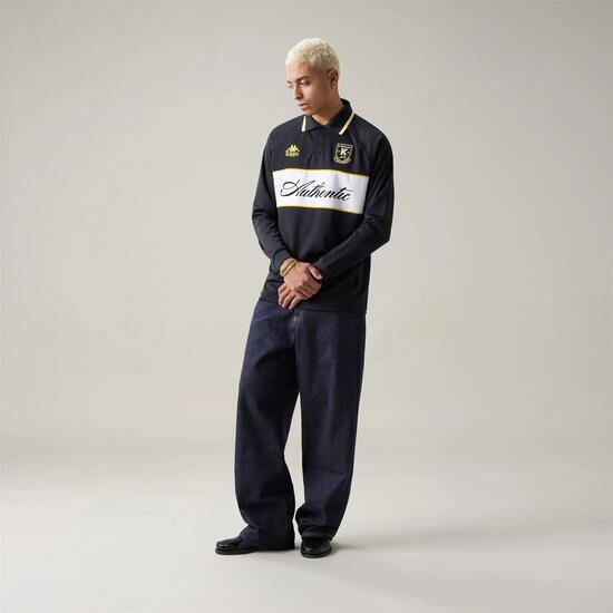 Polo pour homme noir pour streetwear sportif