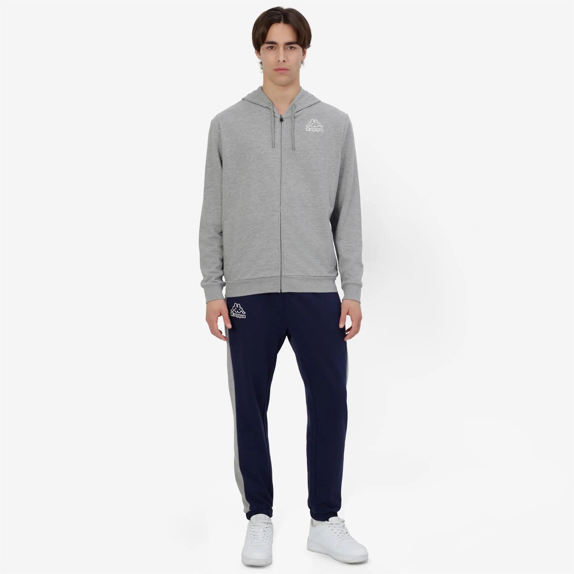 Tuta da uomo in cotone grigio da sportivo 4/7