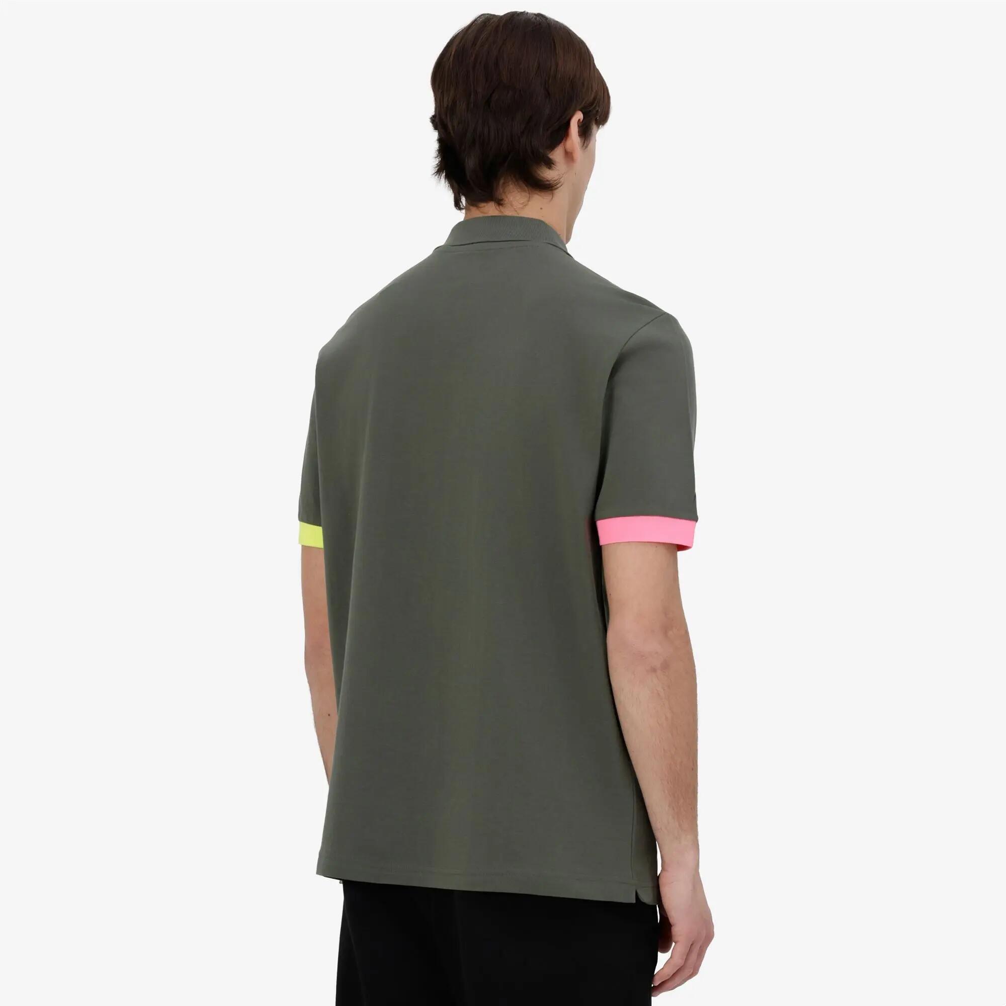 Polo da uomo in cotone verde da sportivo 6/7