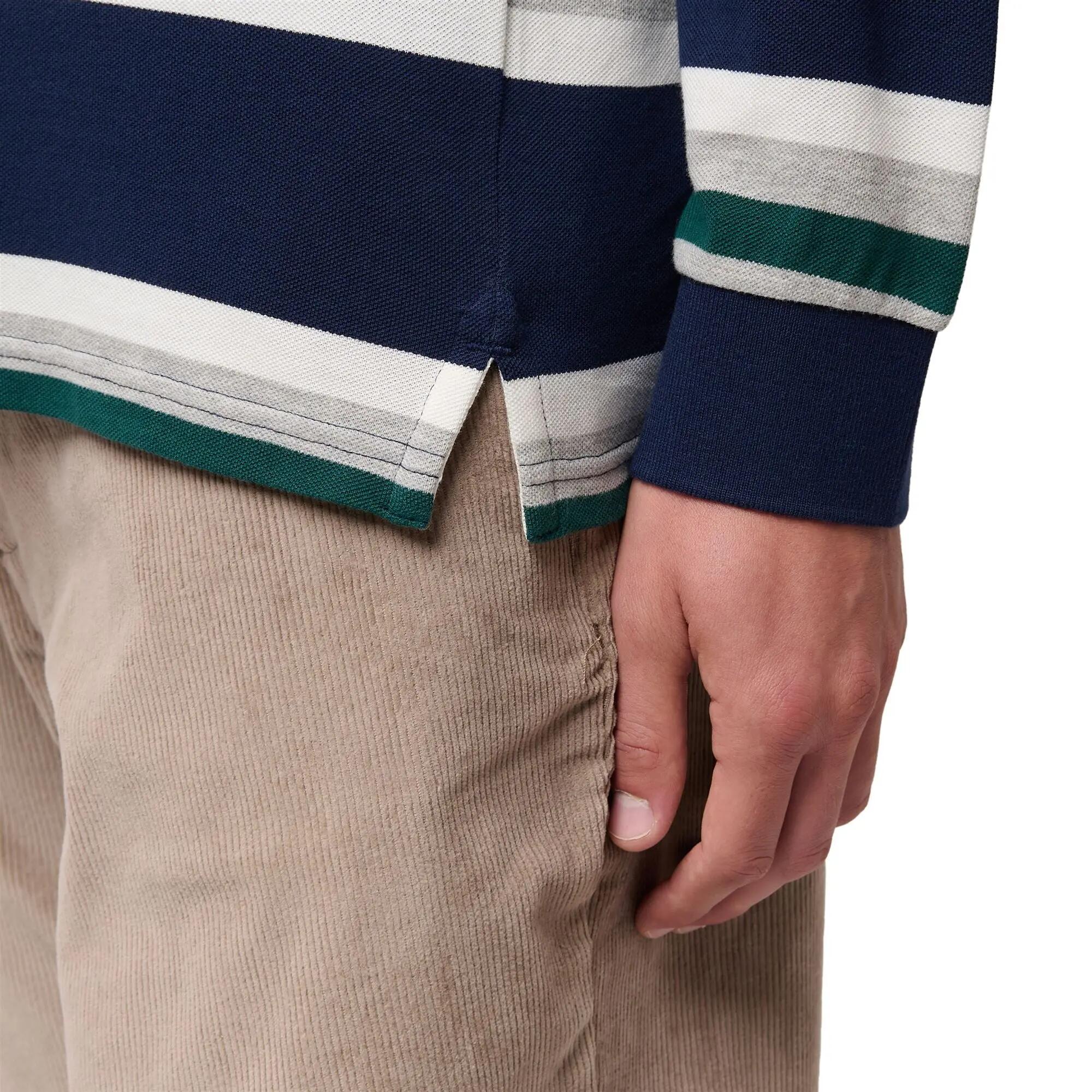 Polo da uomo in cotone blu da lifestyle 6/6
