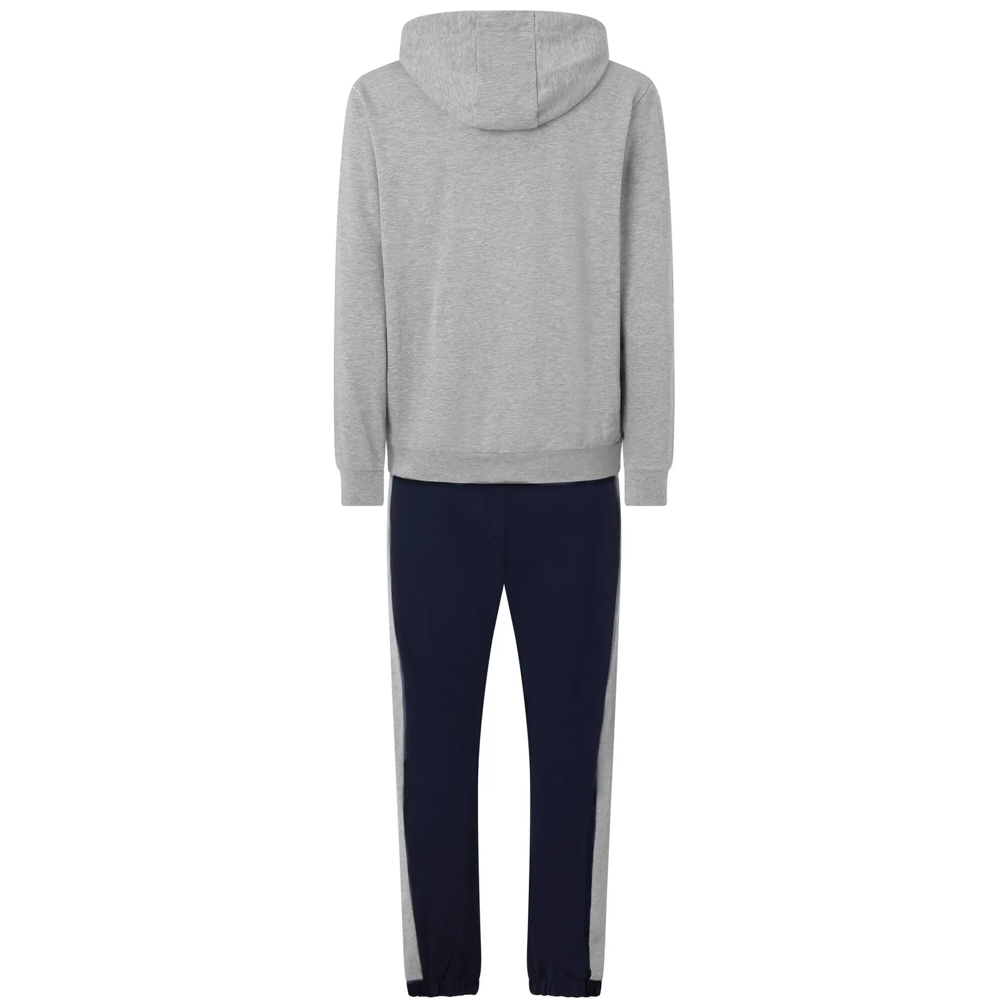 Tuta da uomo in cotone grigio da sportivo 3/7