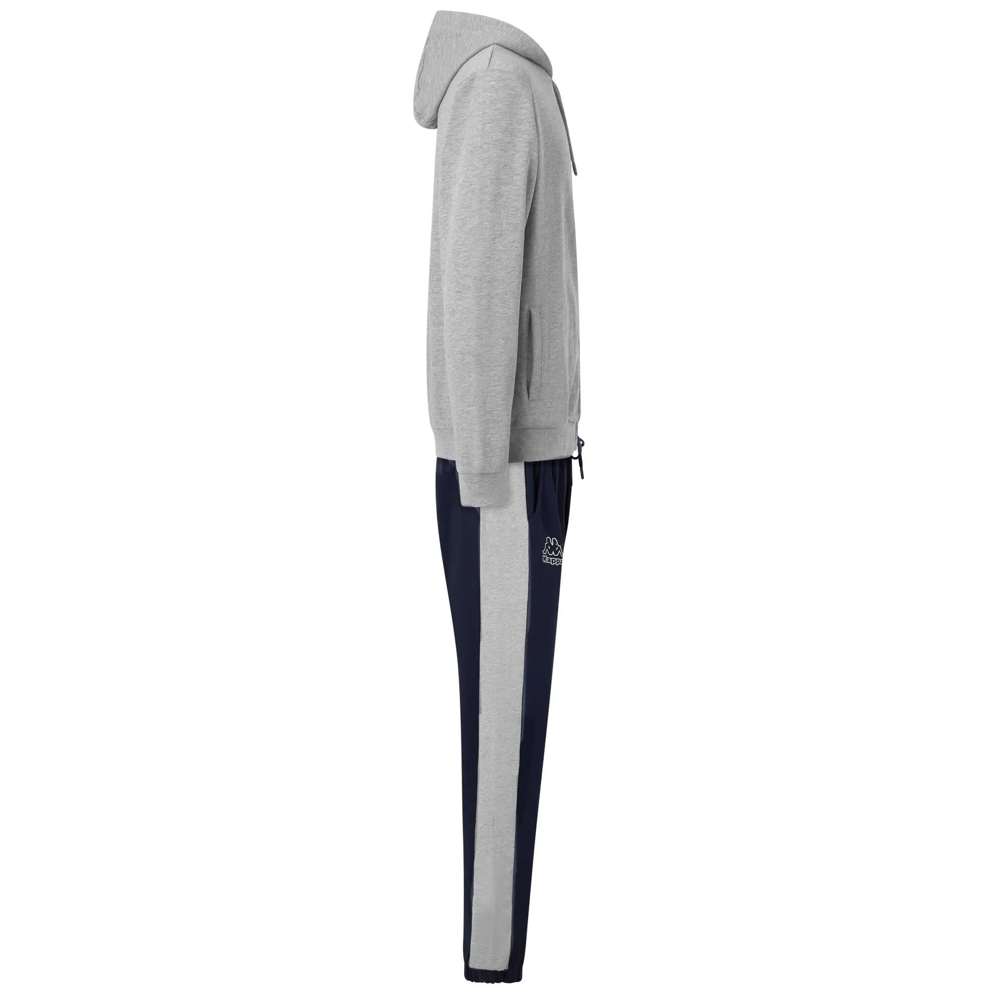 Tuta da uomo in cotone grigio da sportivo 2/7