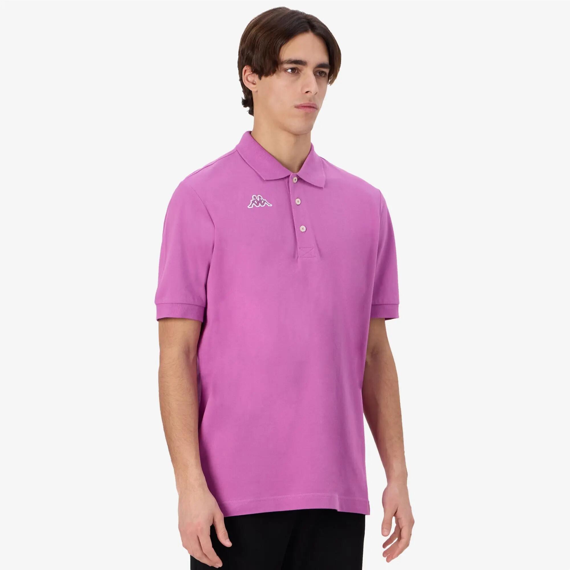 Polo pour homme violet pour sportif 5/7