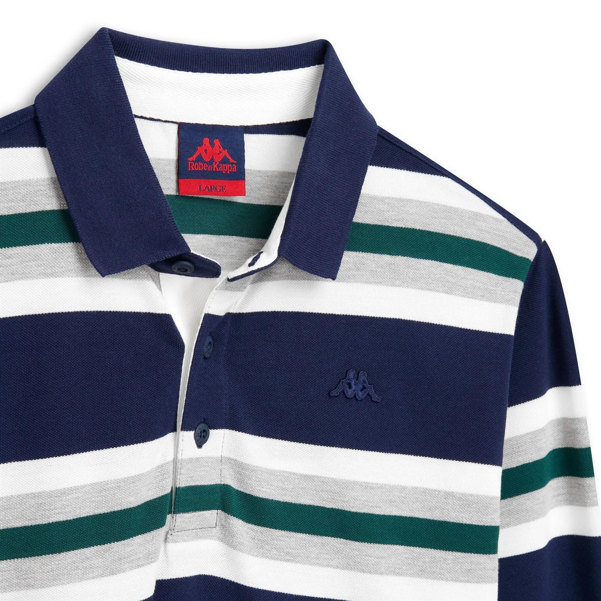 Polo da uomo in cotone blu da lifestyle 3/6