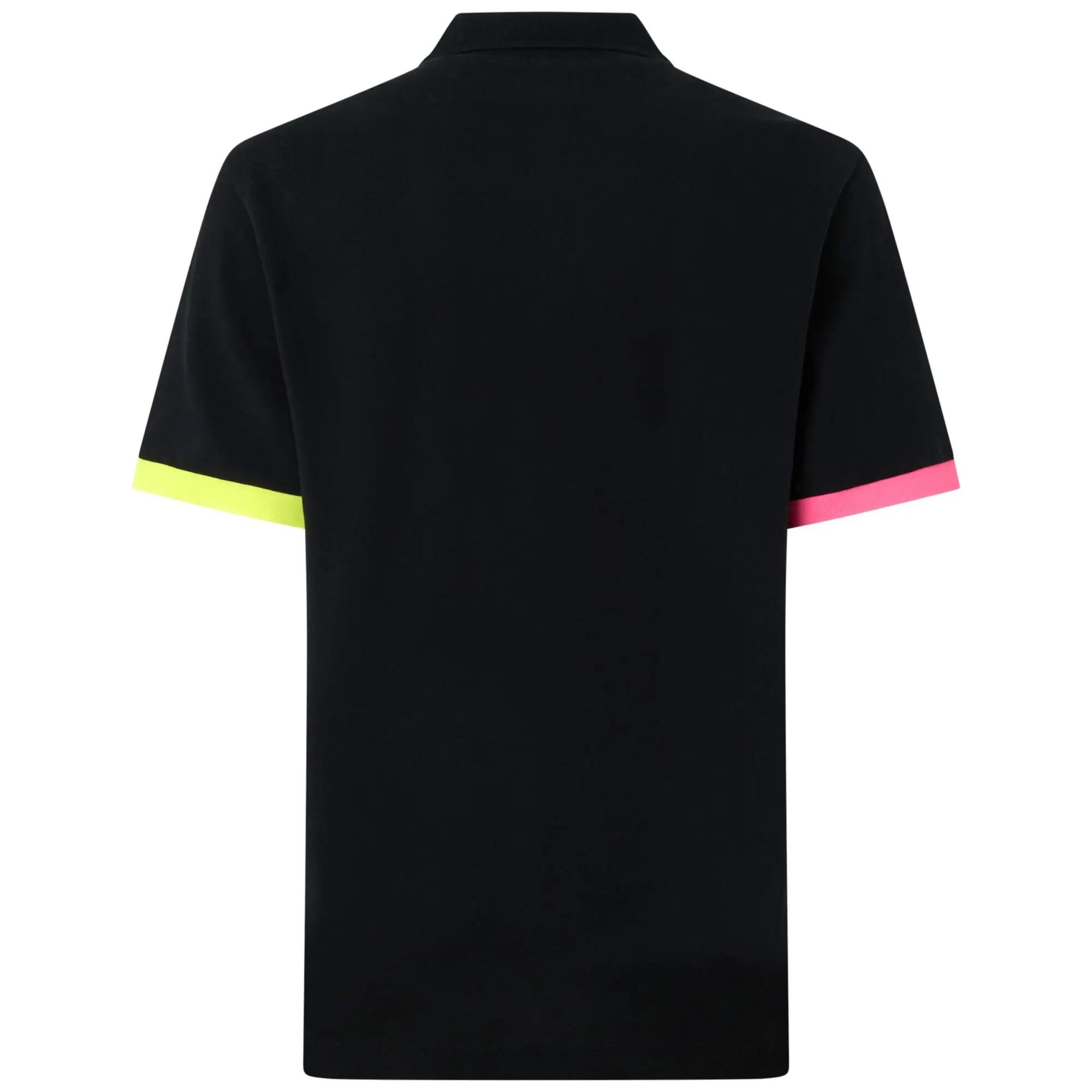Polo da uomo in cotone nero da sportivo 3/7
