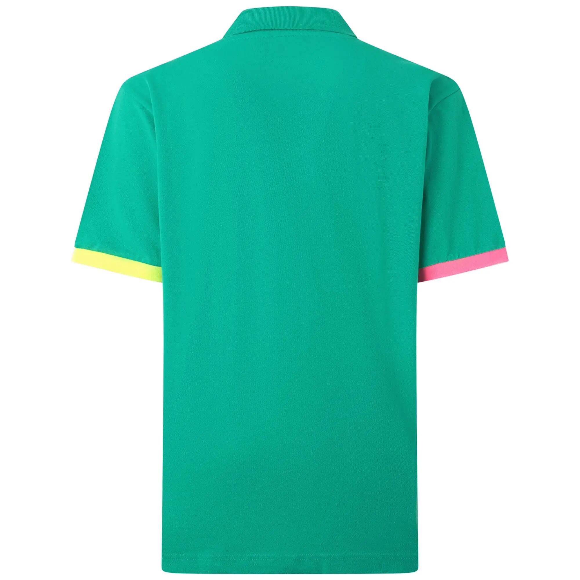 Polo shirts da uomo in cotone verde da sportivo 3/7