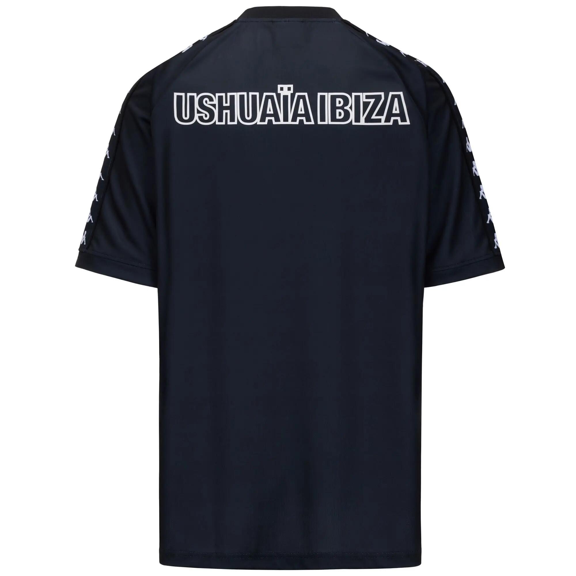T-shirt da uomo in poliestere nero da streetwear sportivo 3/3