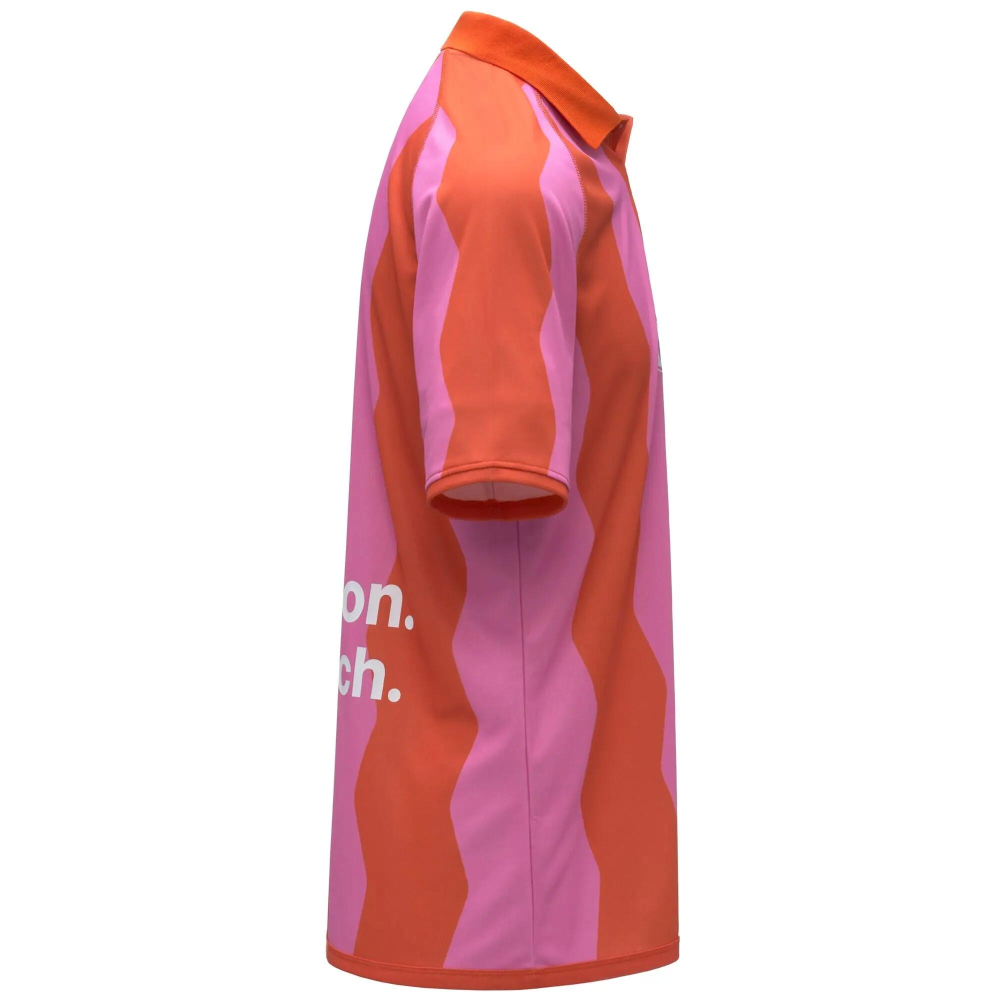 T-shirt da uomo in poliestere arancione da lifestyle 2/3