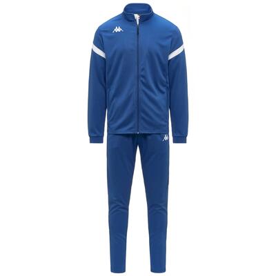 Tuta sportiva da bambino in poliestere blu da calcio