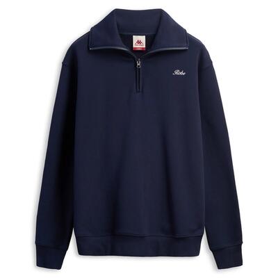 Felpa da uomo in cotone blu da casual
