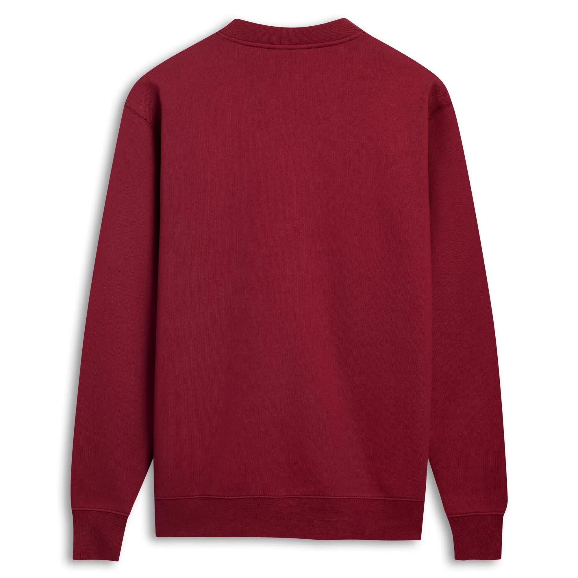 Felpa da uomo in cotone rosso da lifestyle 2/3