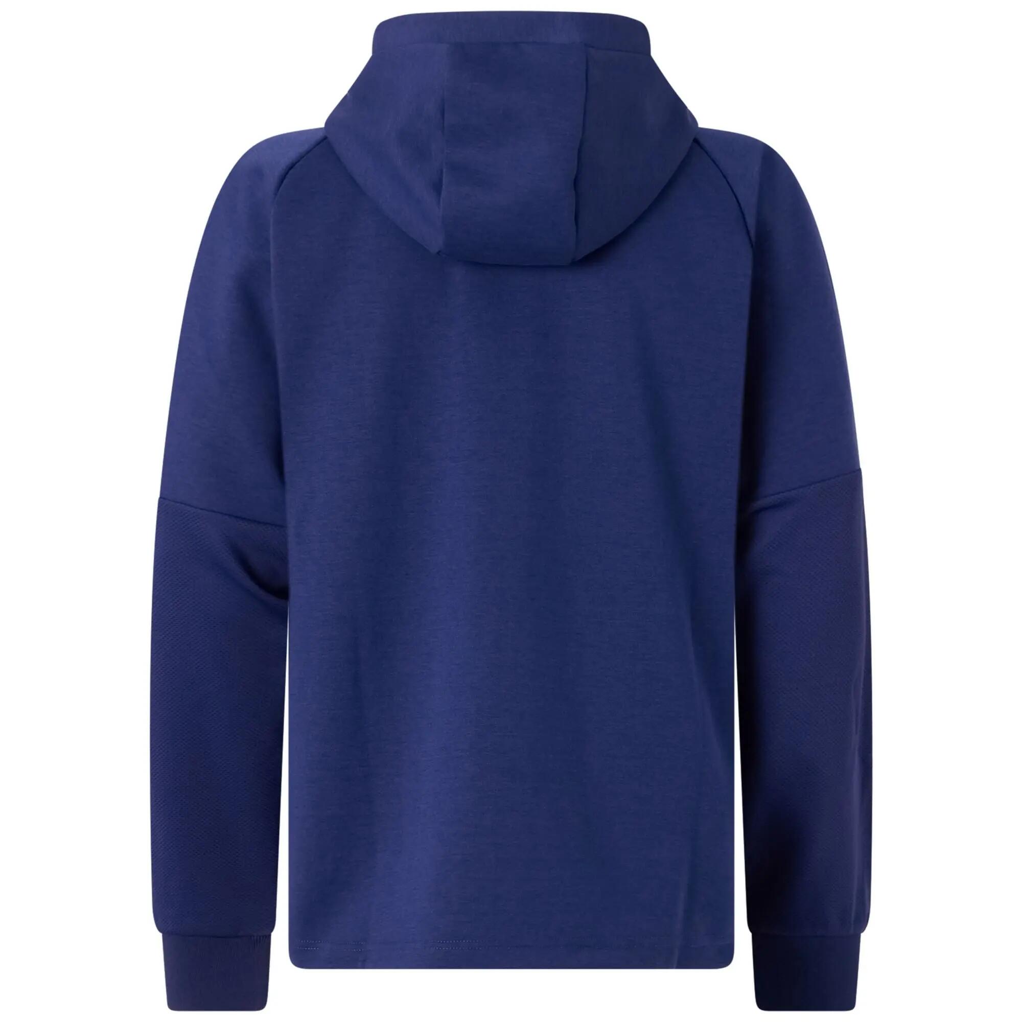 Sweat-shirt zippé pour homme bleu pour salle de sport 3/7