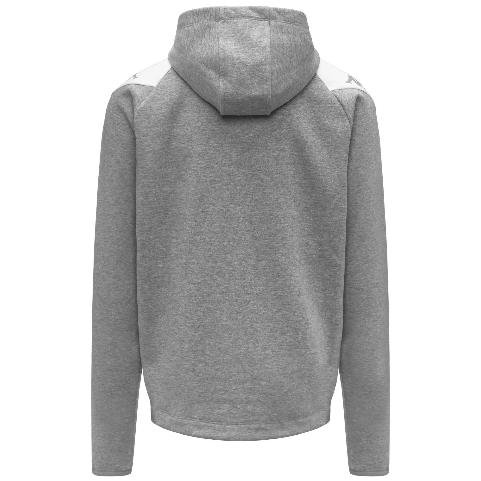 Felpa da bambino in cotone grigio da calcio 3/4