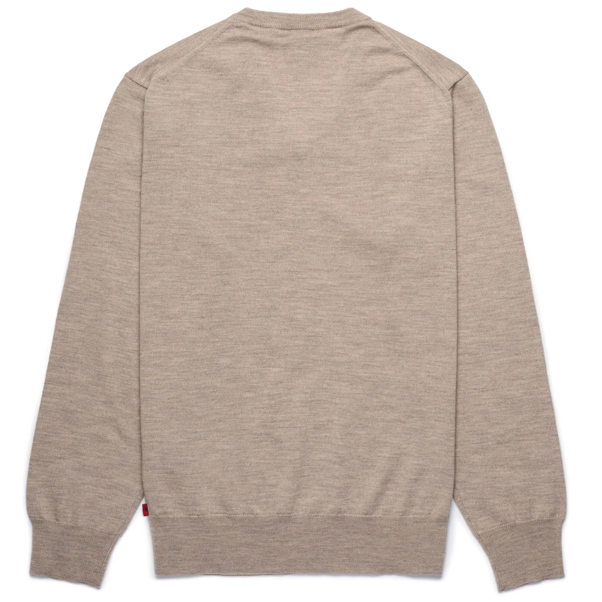 Maglione da uomo in lana vergine beige da lifestyle 2/2
