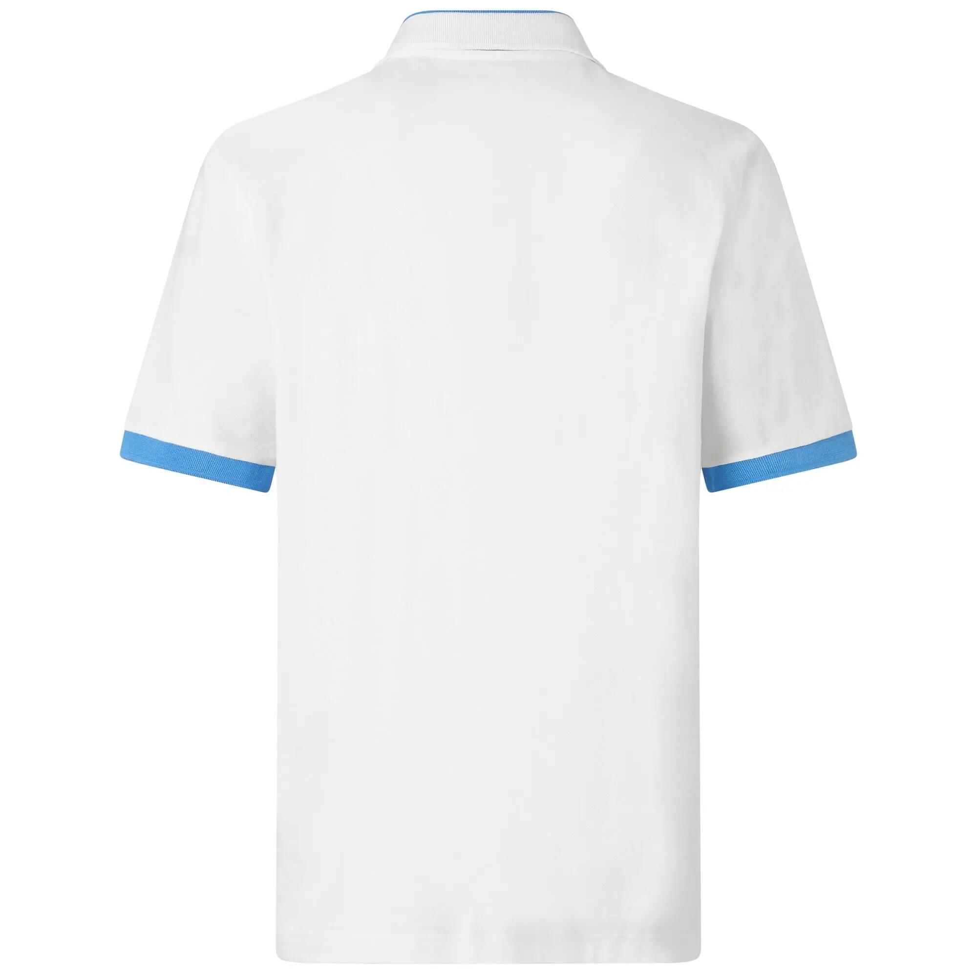 Polo da uomo in cotone bianco da sportivo 3/7