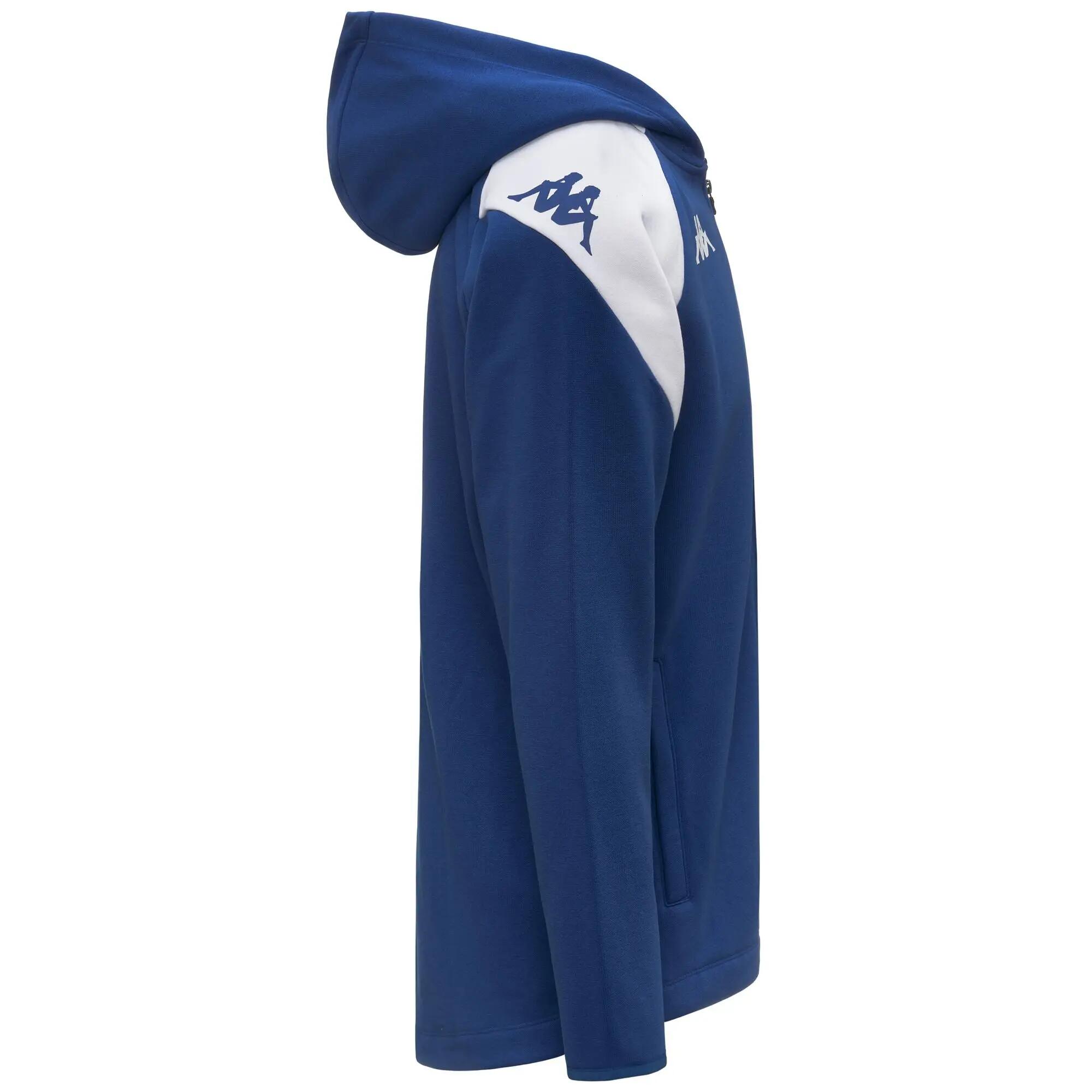 Felpa da bambino in cotone blu da calcio 2/4