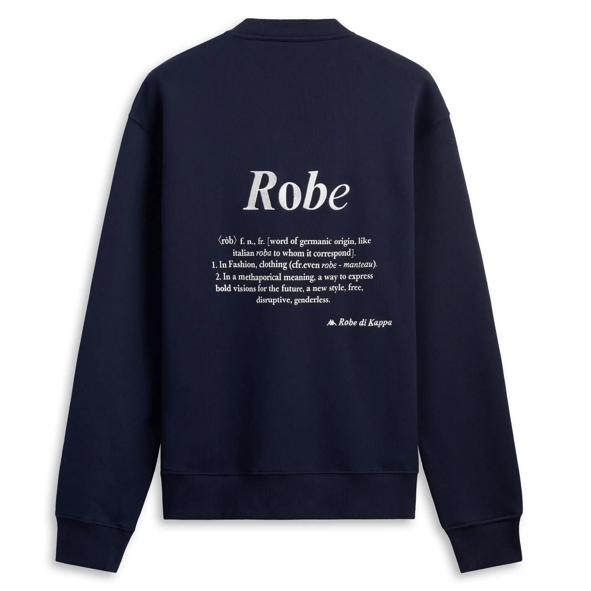Felpa da uomo in cotone blu da casual 2/3