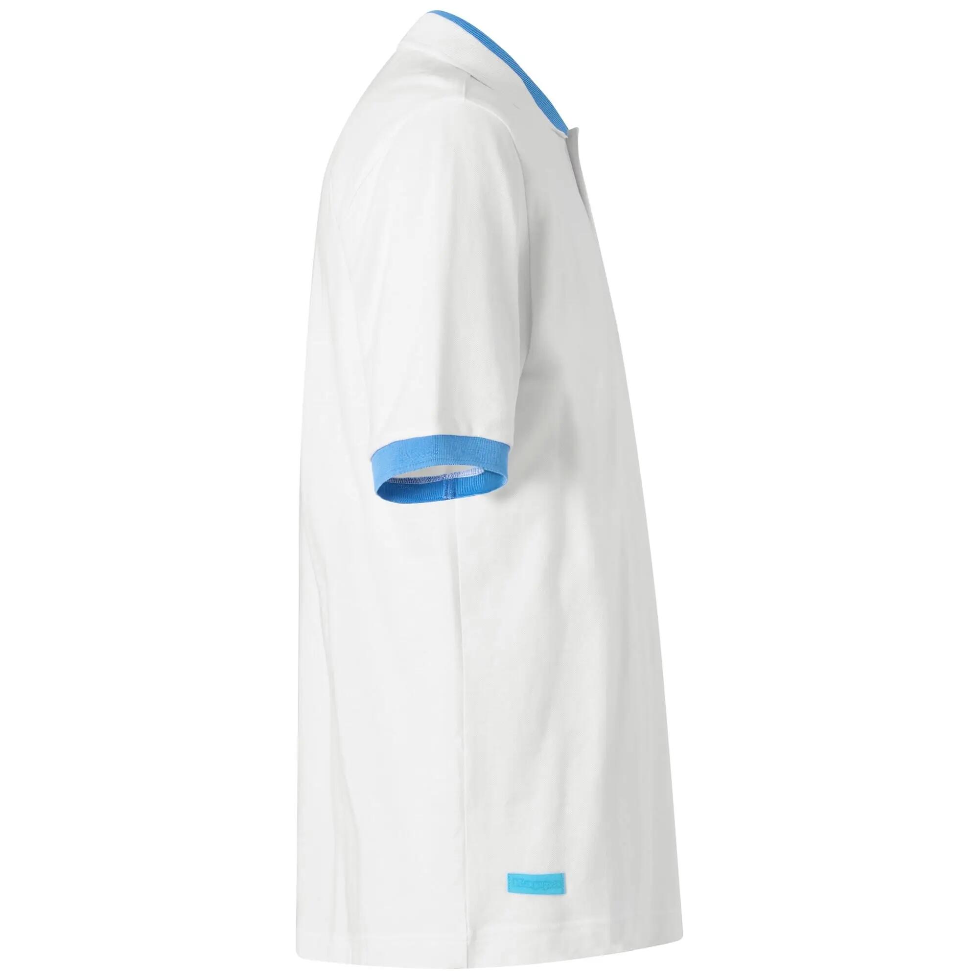 Polo da uomo in cotone bianco da sportivo 2/7