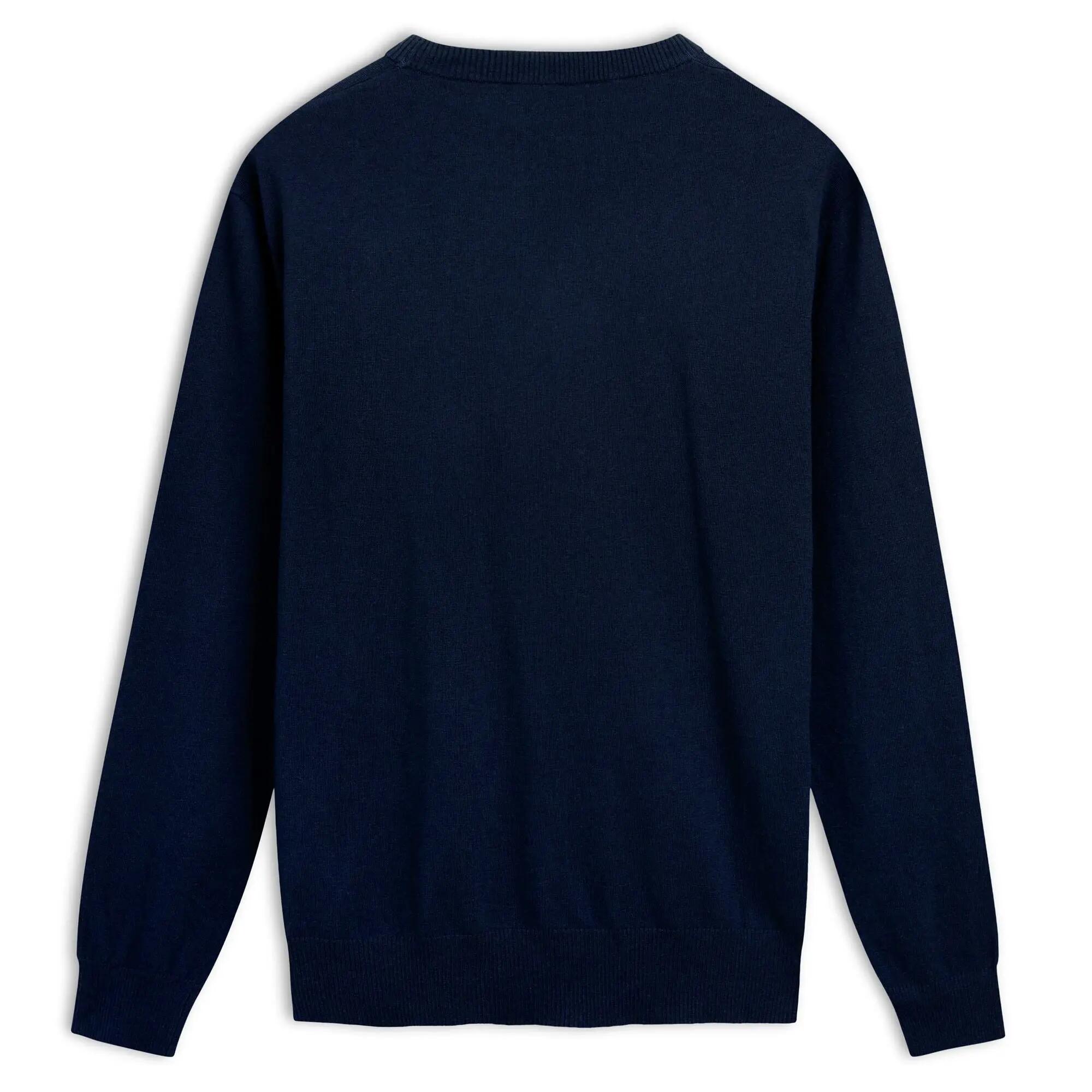 Maglione da uomo in cotone blu da lifestyle 2/3