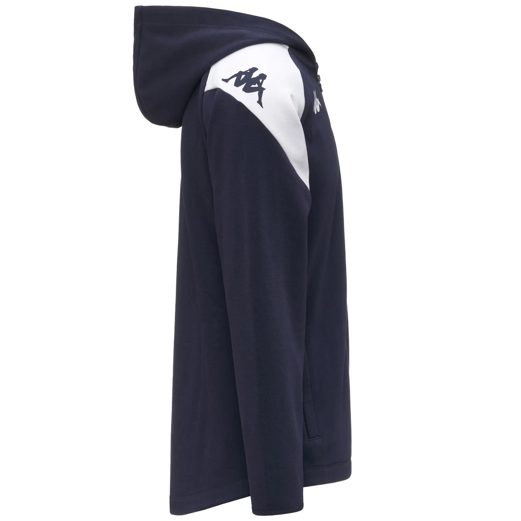 Felpa da uomo in cotone blu da calcio 2/4