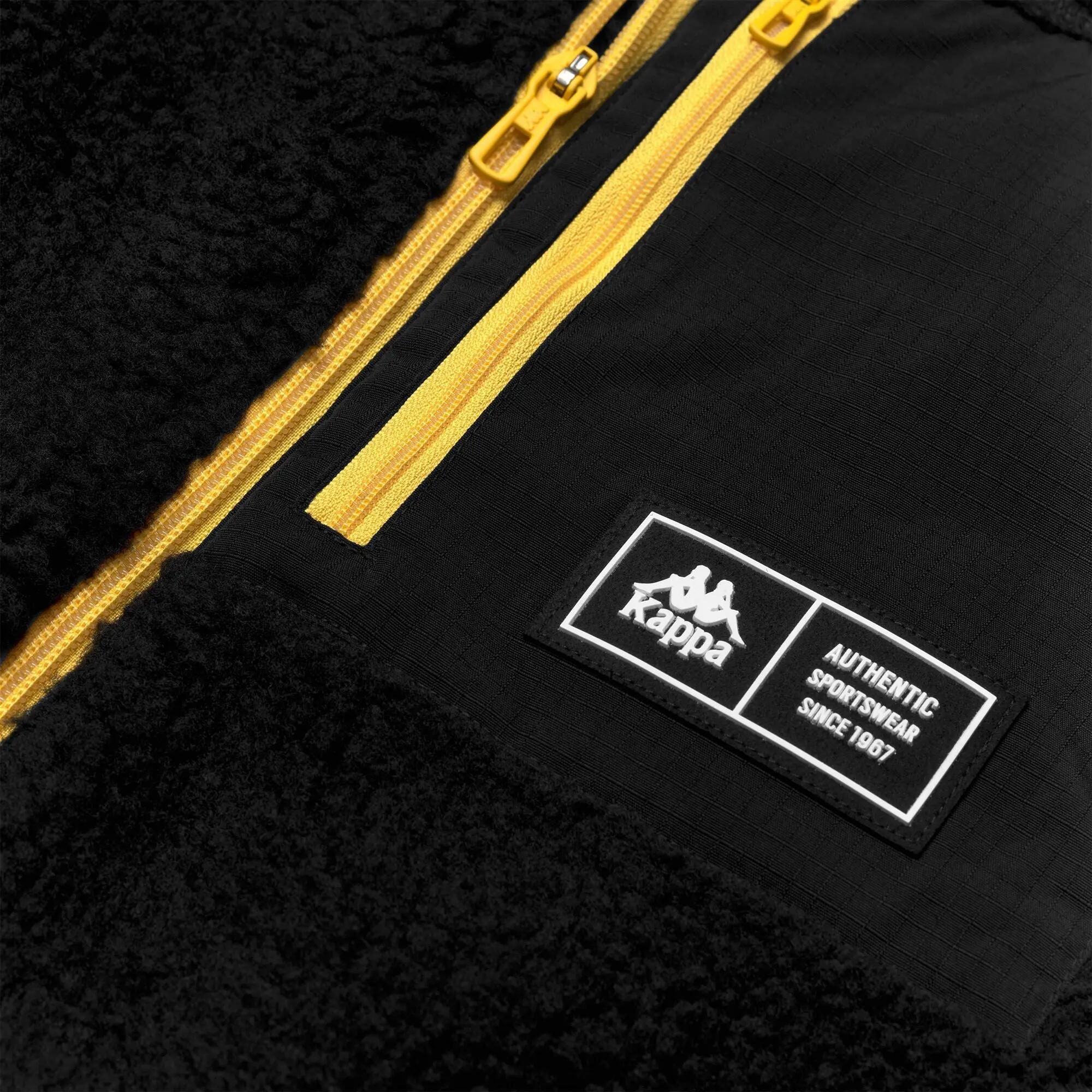 Felpa smanicata da uomo in poliestere nero da streetwear sportivo 4/5