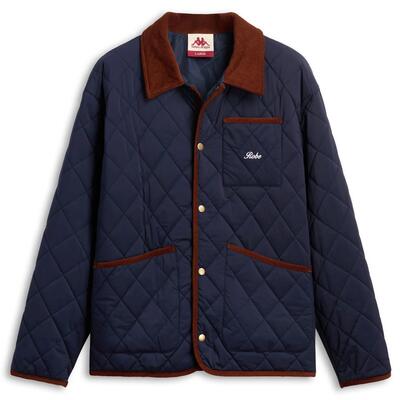 Giubbotto da uomo in poliestere blu da casual