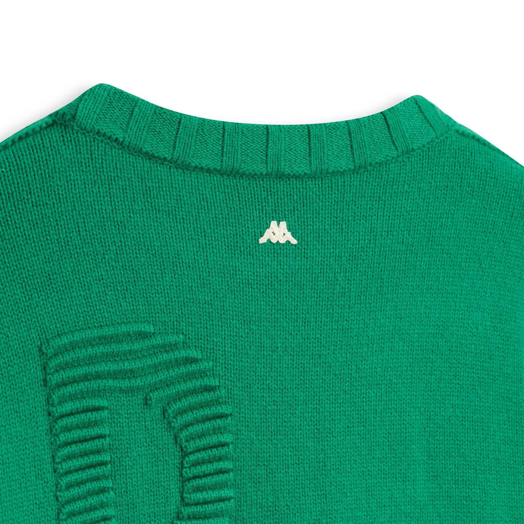 Maglione da uomo in lana verde da casual 3/3