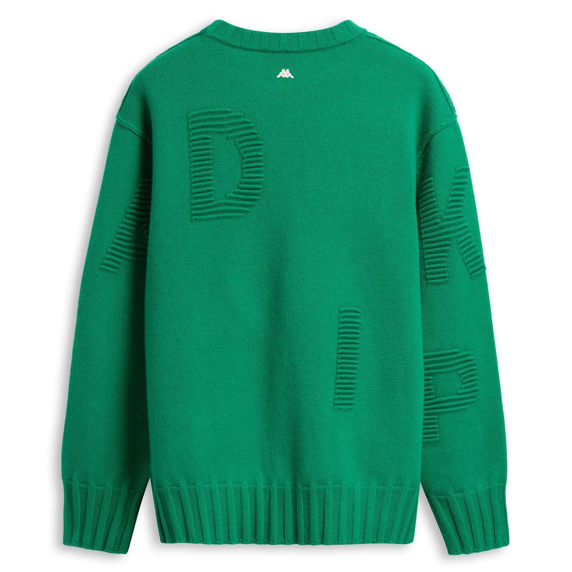 Maglione da uomo in lana verde da casual 2/3