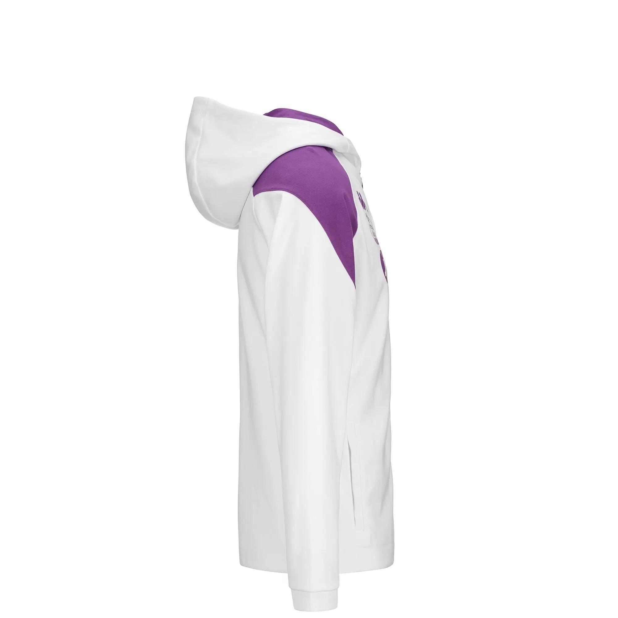 Sweat-shirt zippé pour garçon gris pour football 2/5