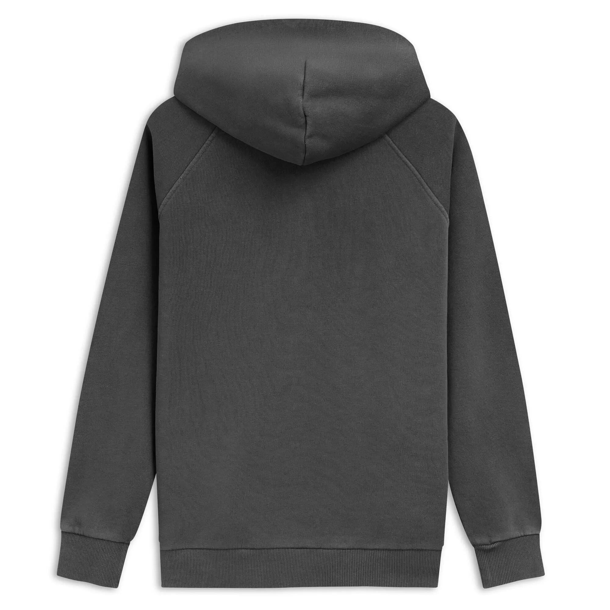 Felpa da uomo in cotone grigio da casual 2/3